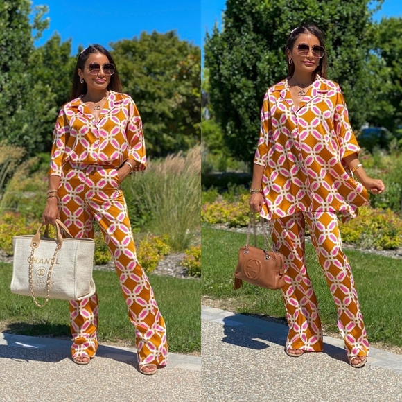 Zara Pajama pants + top Co-Ord set - Picture 3 of 16